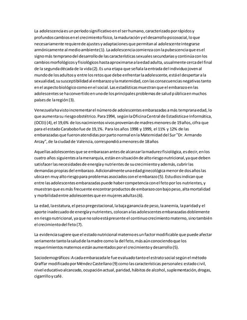 La adolescencia