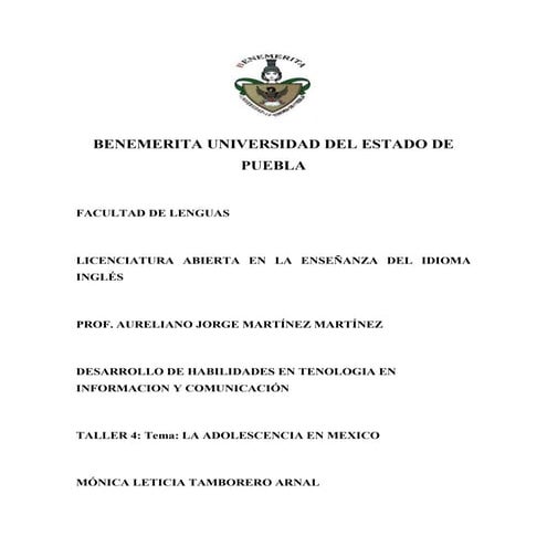 La adolescencia en mexico (2)
