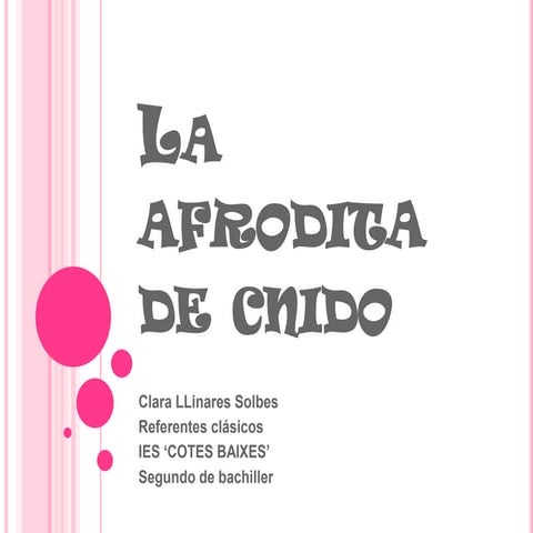 La Afrodita De Cnido