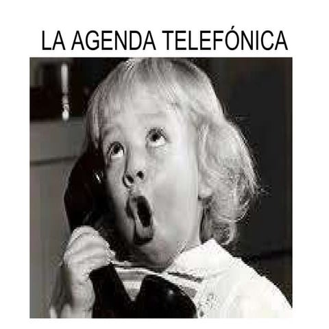 La agenda telefónica