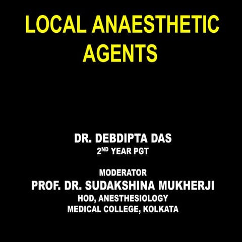 Local Anesthetic drugs