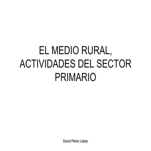 La agricultura en españa 2º Bachillerato