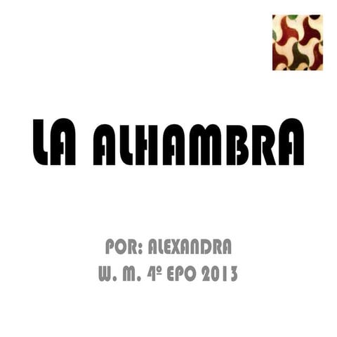 La alhambra  alexandra westerdijk