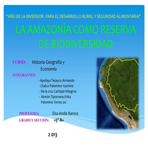 La Amazonia 5 "C" | PPTX