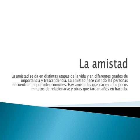 La amistad