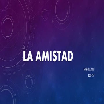 La amistad