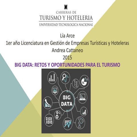 Big data retos y oportunidades para el turismo