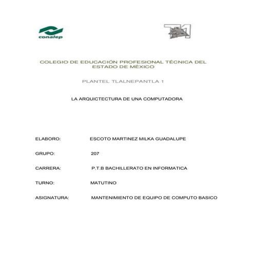 Laarquictecturadeunacomputadoram 160302041541