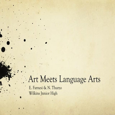 Art Meets Language Arts