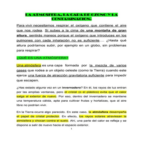 La atmosfera y el proyecto haarp