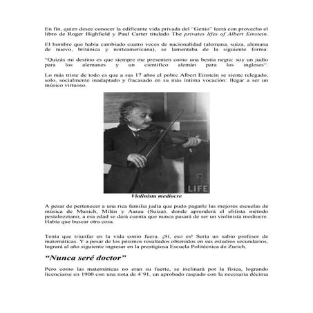 La auténtica vida de einstein