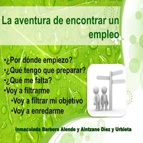 La aventura de encontrar un empleo 18abr2013