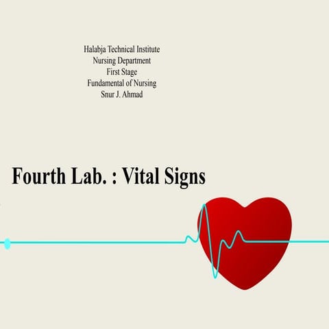 Fundamental of Nursing 4. : Vital Signs