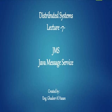 JMS - Java Messaging Service
