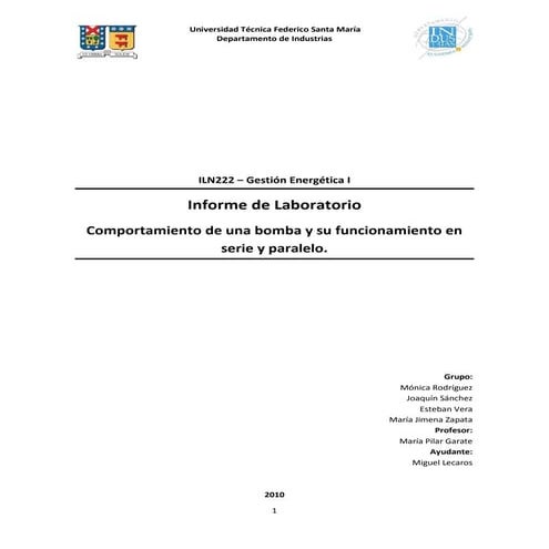 Bombas centrifugas en serie y paralelo