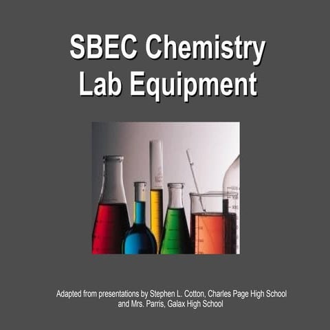 Lab Equipment