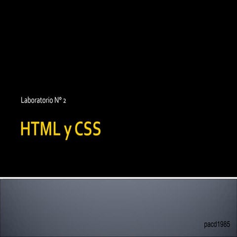 Curso HTML CSS Sesion 2/4 | ODP