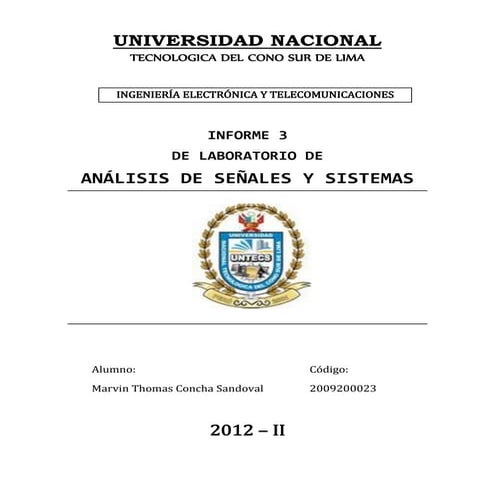 Lab 03 - Análisis de Señales - UNTECS