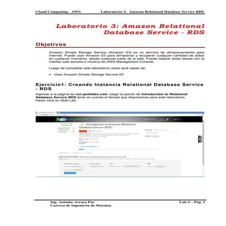 Laboratorio-03 aws rds-2014
