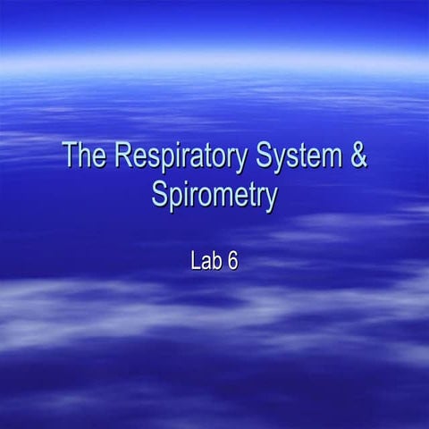 Lab 06    Spirometry