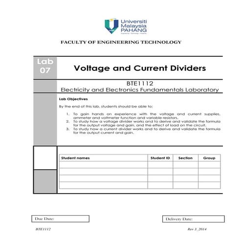 Lab 07 voltage_current_divider