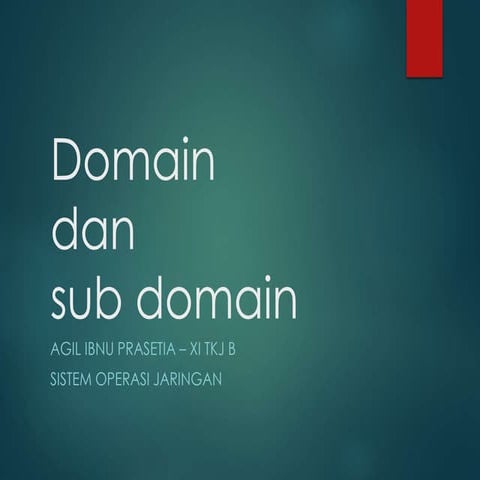 Lab 1.2 Membuat Domain dan Sub Domain Pada Windows Server