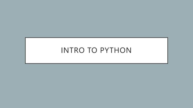 Python Lab Notes in PowerPoint Presentation | PPT