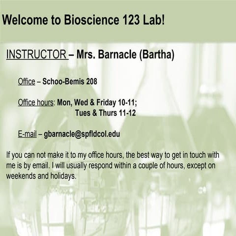 Lab 1 powerpoint | PPT