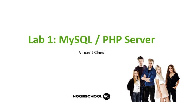 MySQL / PHP Server | PPT