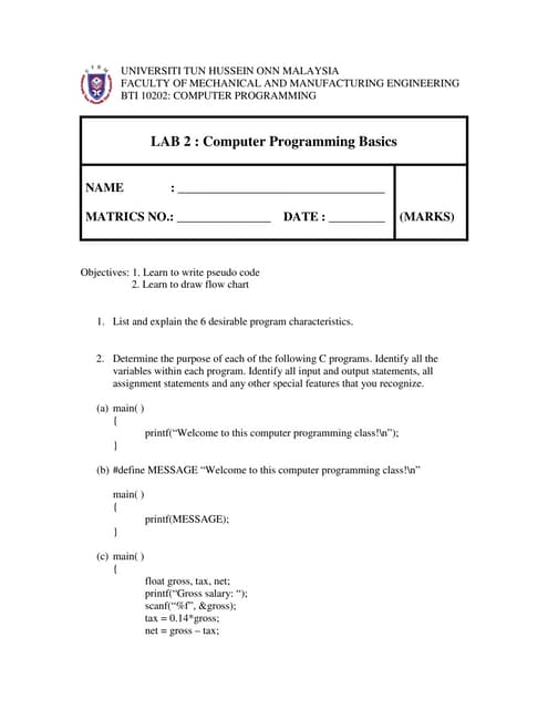 Lab 2