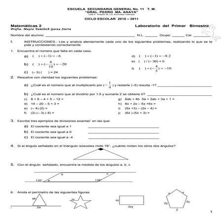 LABORATORIO  2DO GRADO