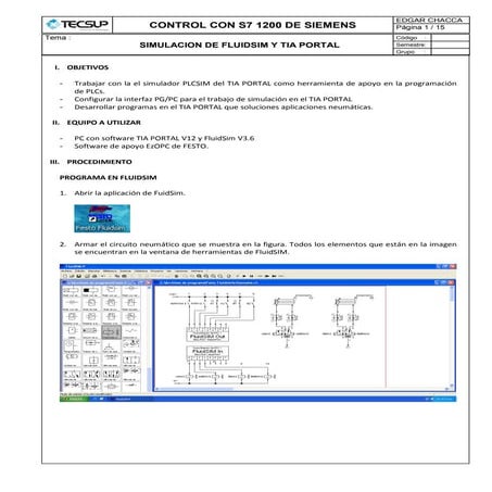 Simulacion de fluid sim y tia portal