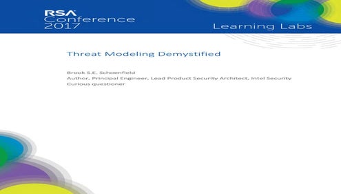 Threat modeling demystified