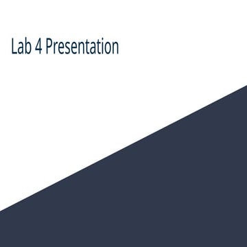 Lab 4 Compliance Power Point Presentation | PPT