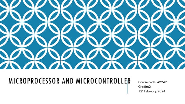 Microcontroller Basics with all the required parts included