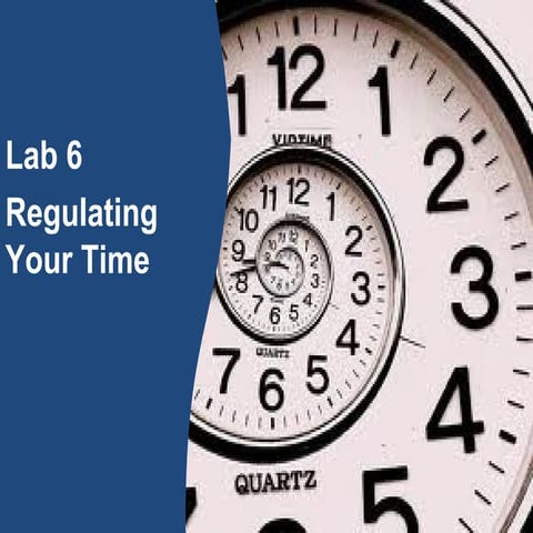 Lab 6: Regulating Your Time