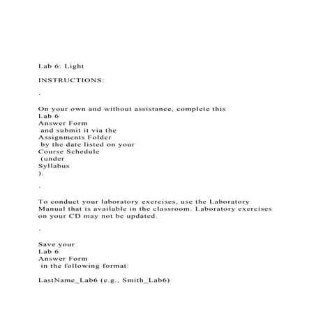 SAMPLE LABReport for Experiment - 15Geometric Optics.docx