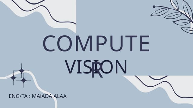 Computer vision labs for improving in the subject
