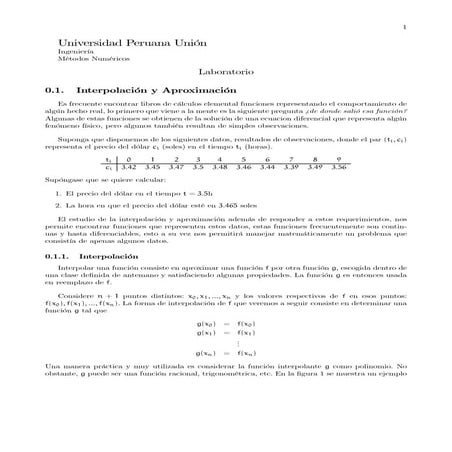 Interpolacion y aproximacion lab 07