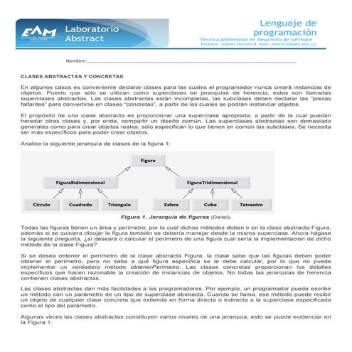 Laboratorio clase abstract