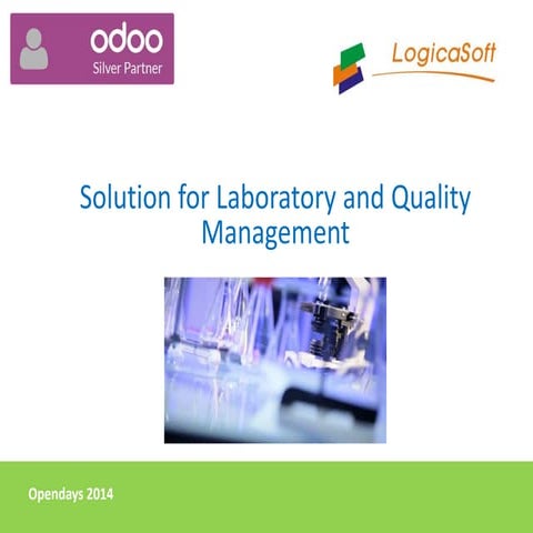 Laboratory and quality management with odoo | PDF