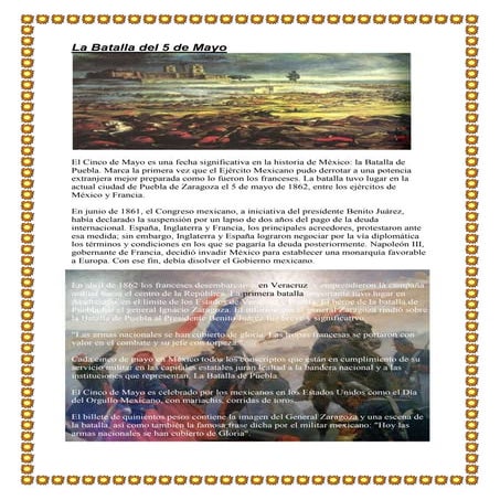 La batalla del 5 de mayo