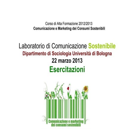 Lab com sost_caf2013_esercitazioni