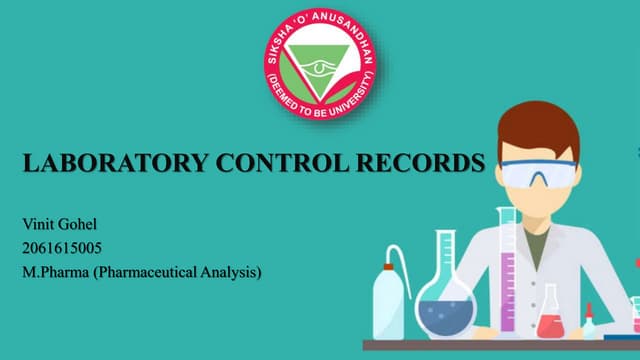 Different types of Lab control record