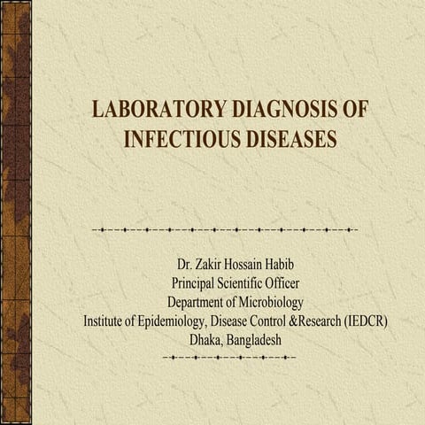 Lab diagnosis of infectious disease 
