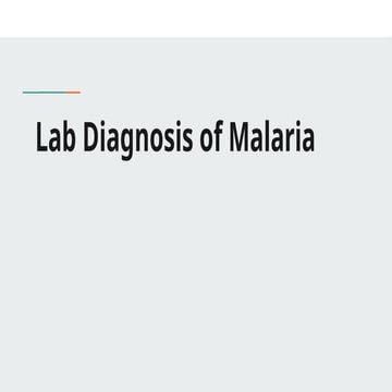 Lab Diagnosis of Malaria malaria lab (1).pptx