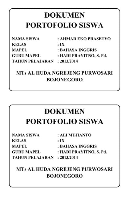 Penilaian Portofolio Ips Sd Penilaian Portofolio Ips Sd