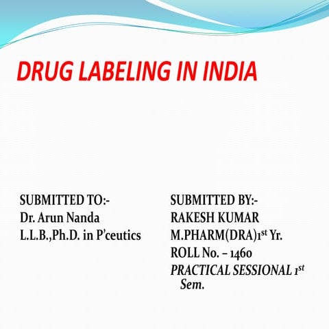 Labeling in india