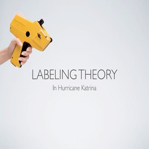 Labeling Theory And Hurricane Katrina