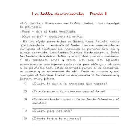 La bella durmiente   Parte II